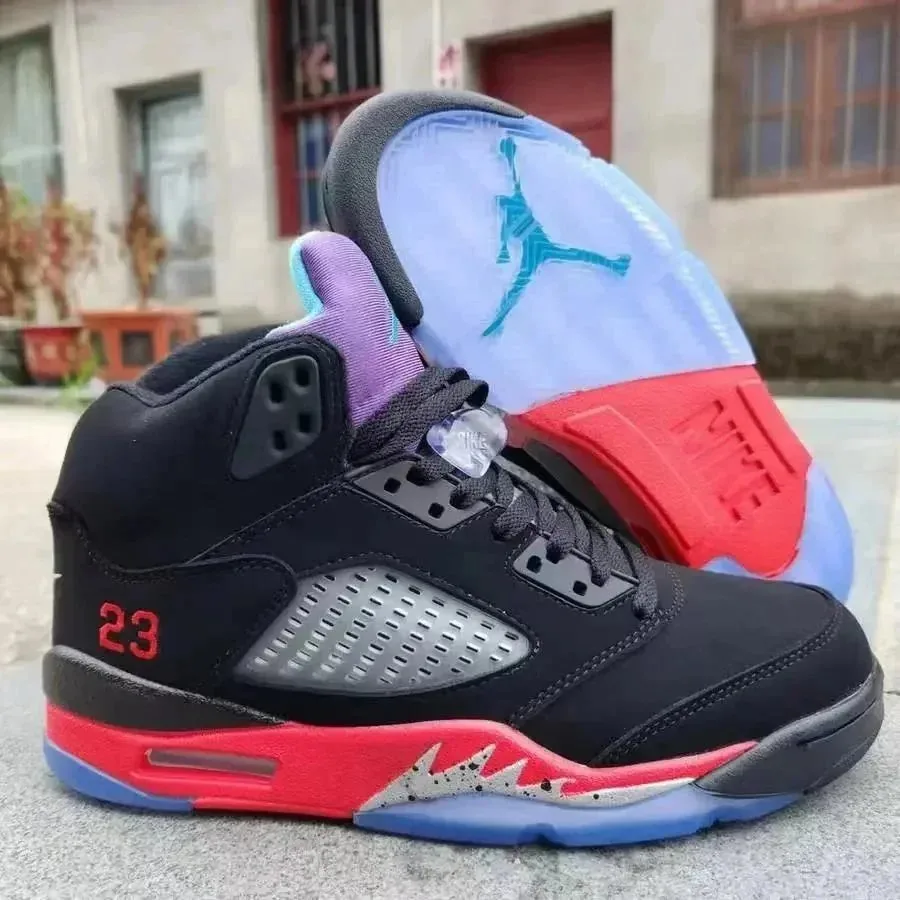 Jordan 5 Black Court Trainers — Photo 11