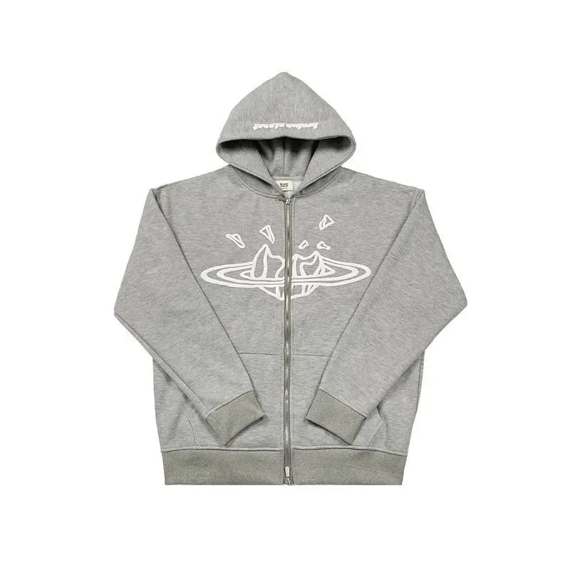 Print Fleece Zip Cardigan Set — Photo 11