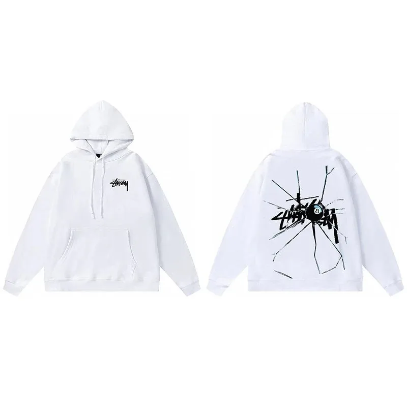 Letter Print Pullover Hoodie — QC