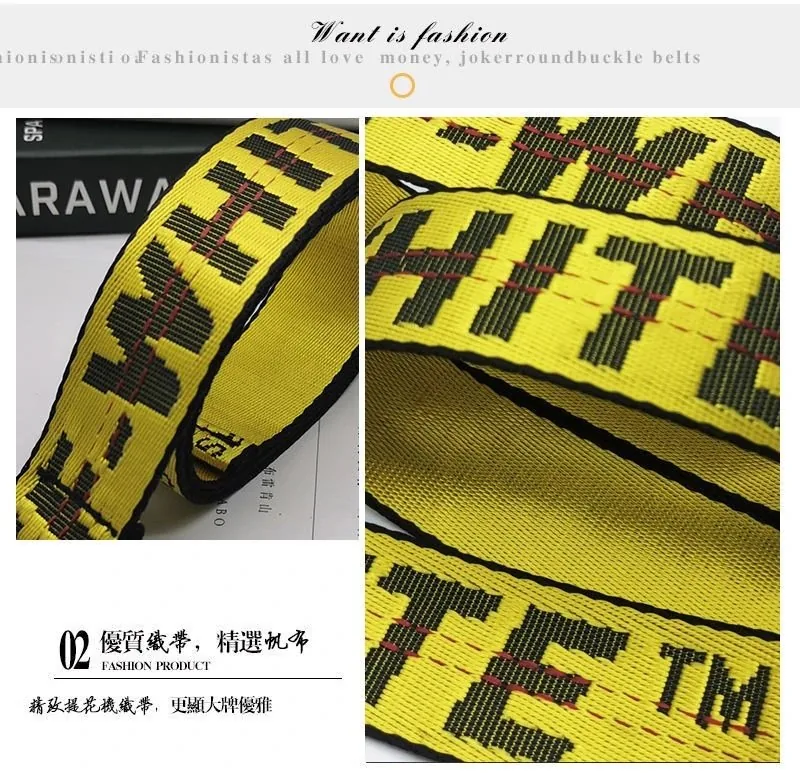 Off-White Double Ring Canvas Belt — Photo 12