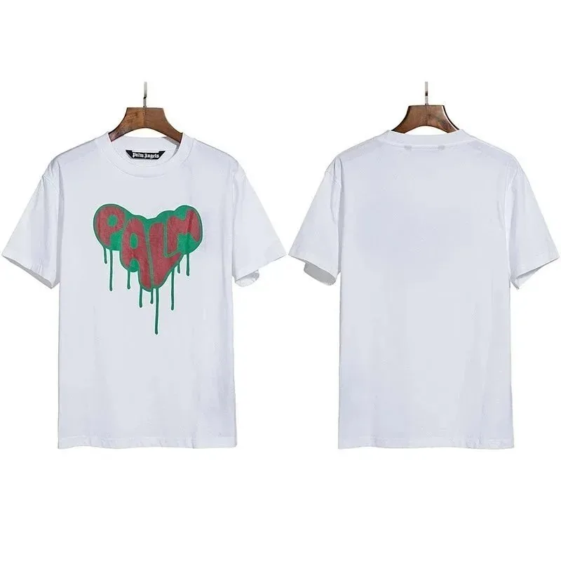 Palm Angels Dripping Heart Logo T-Shirt