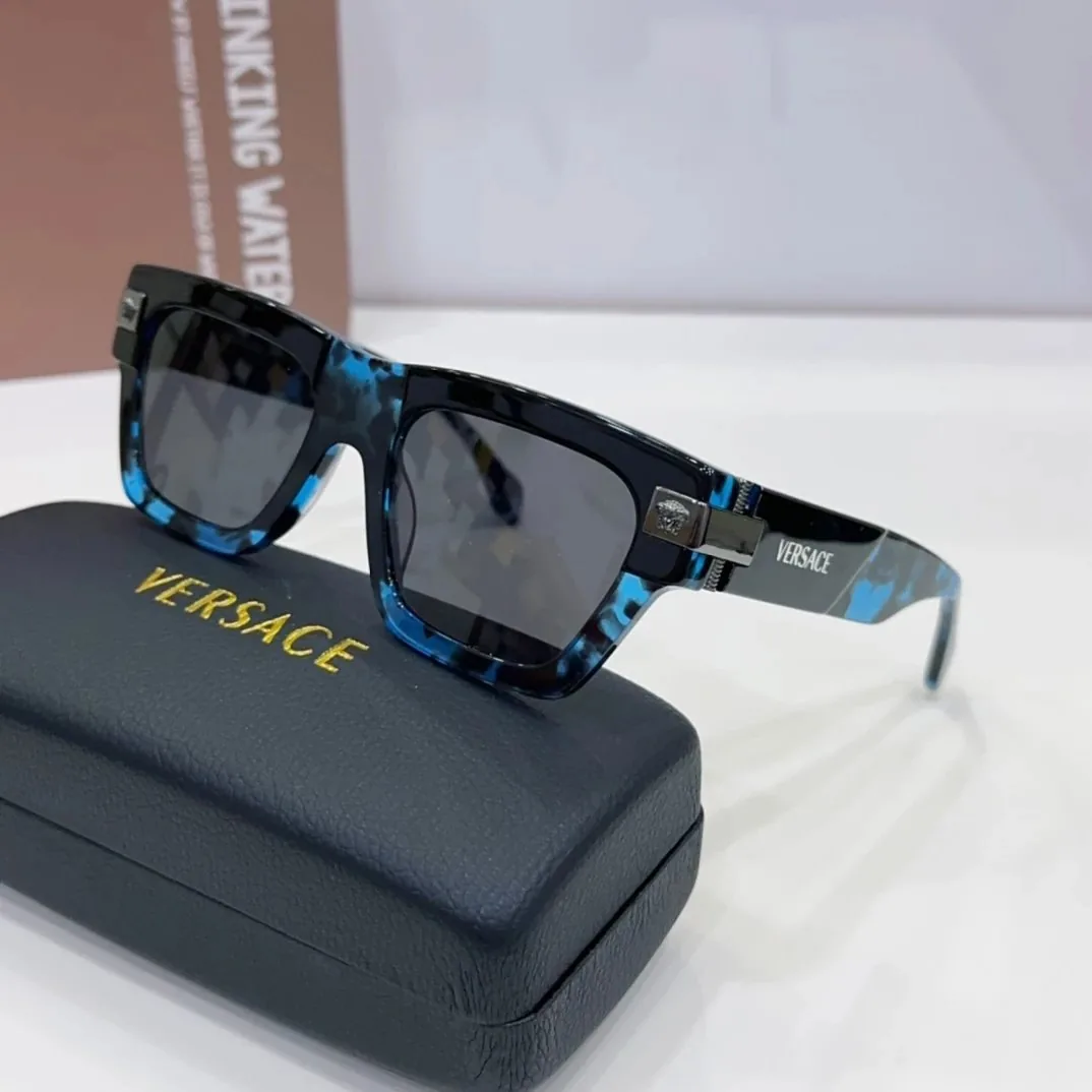 Versace Logo Square Sunglasses Black — Photo 12