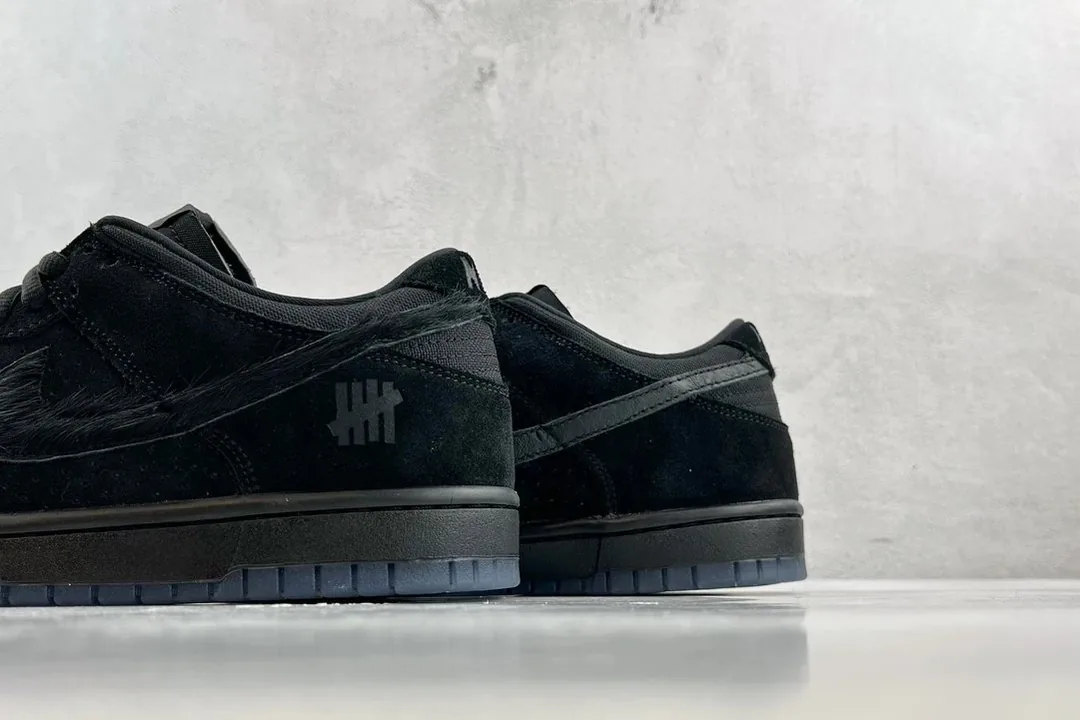 Nike Dunk Low Undefeated Triple Black Sneakers — photo 7