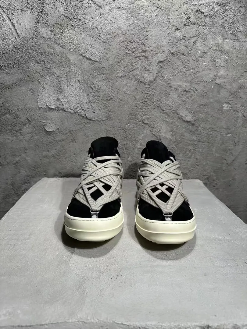 Rick Owens Low-Top Court Sneakers — QC