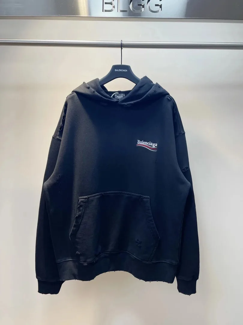 Balenciaga Baby Yoda Print White Hoodie — Photo 13