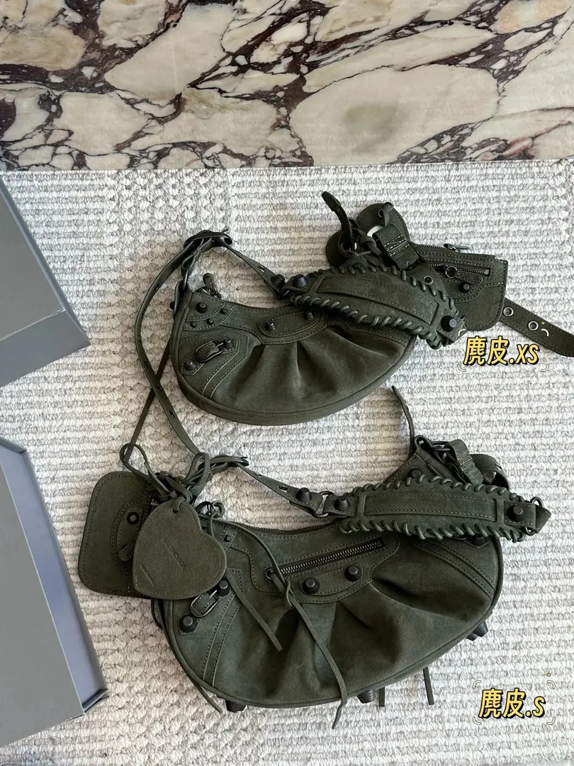 Balenciaga Le Cagole Suede Shoulder Bag — QC
