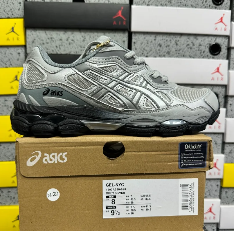 Asics Gel-NYC White Grey Runners — photo 3