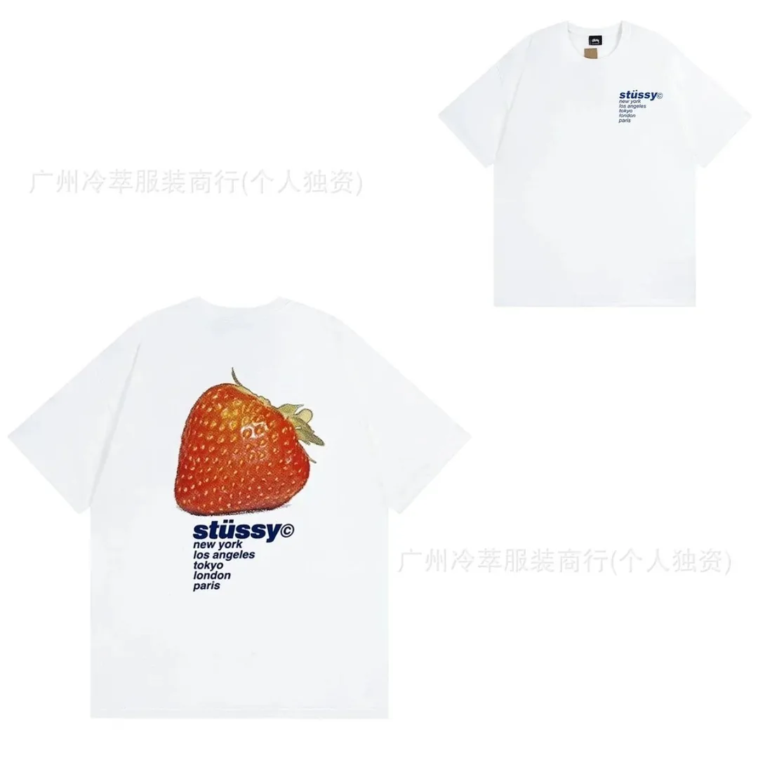 Stussy White Print T-Shirt — QC