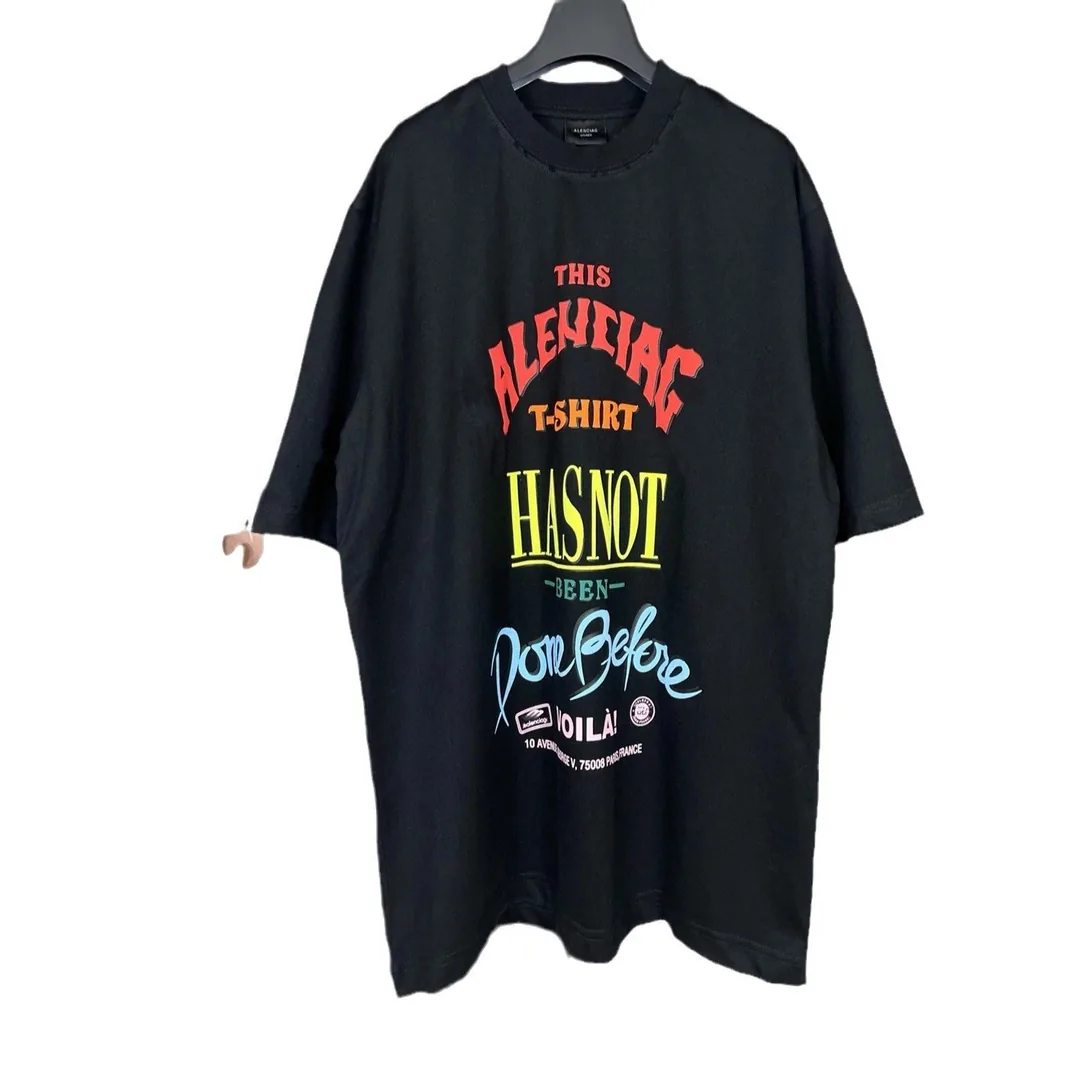 Balenciaga Foam Print Letter T-Shirt — Photo 5