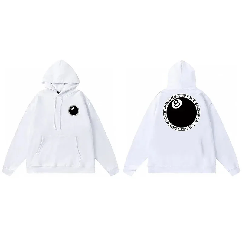 Letter Print Pullover Hoodie — QC