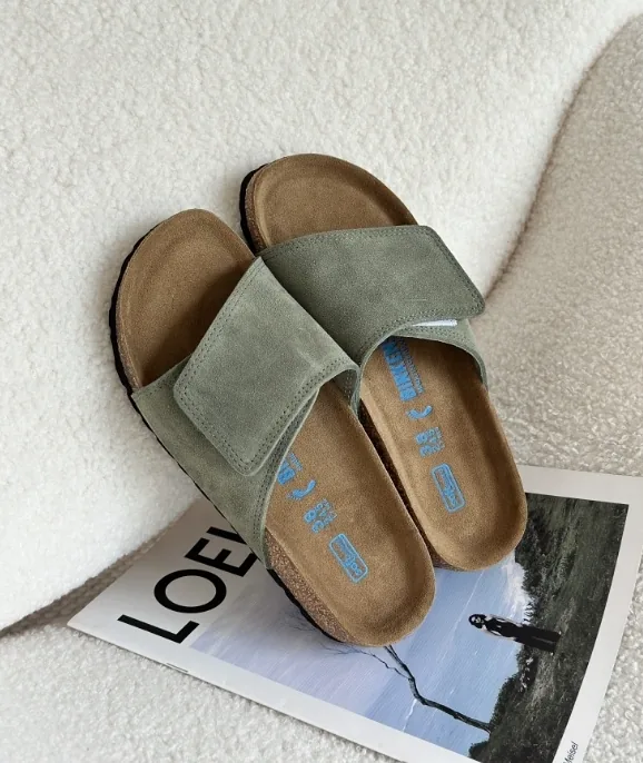 Cork Sole Velcro Slides — QC