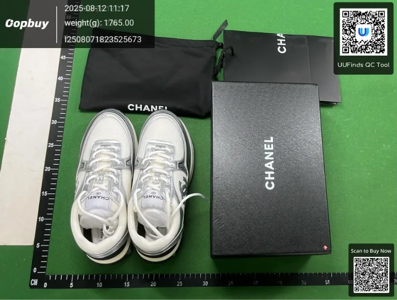 Chanel Black Kids Low-Top Sneakers — QC