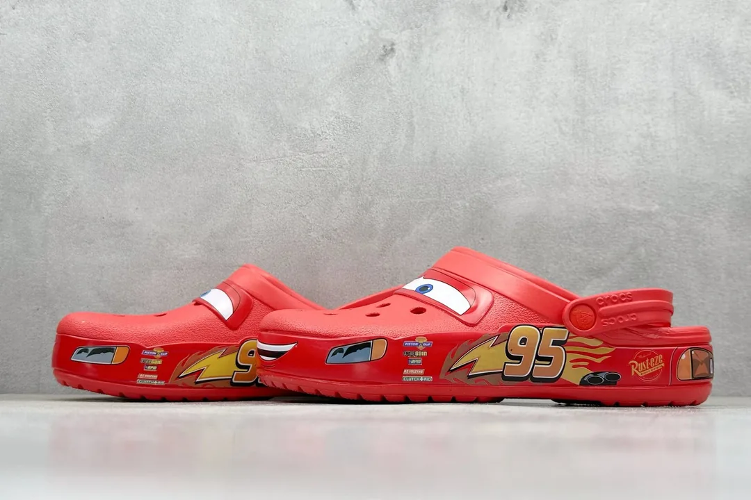 Crocs Classic Clog Off-White Pink Racing Sneakers — photo 6
