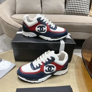 Chanel White Grey Sneakers — photo 12