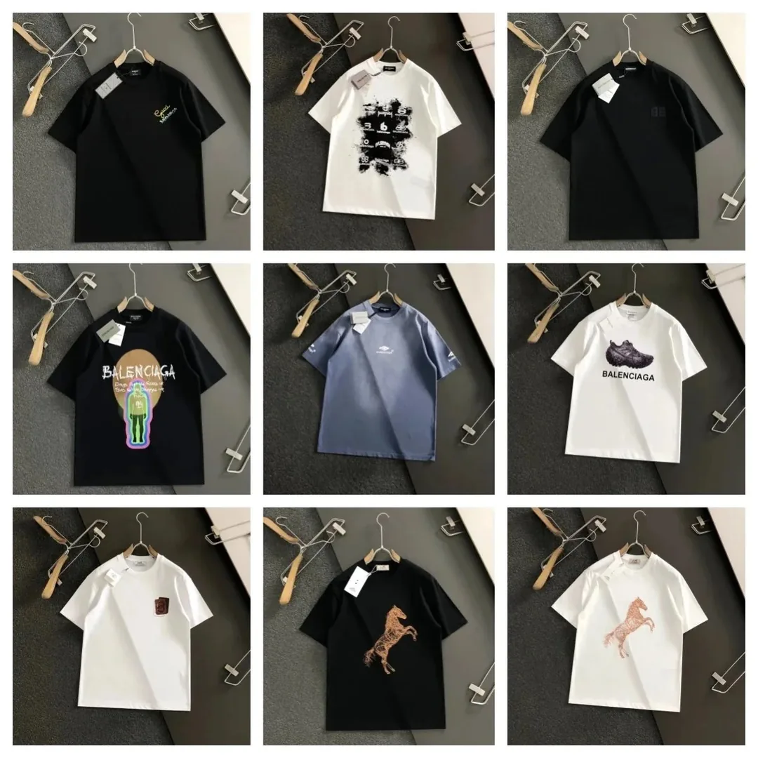 Balenciaga Graphic Print T-Shirt Collection