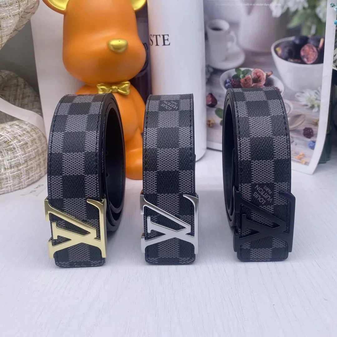 Louis Vuitton Monogram Leather Belt Collection — QC