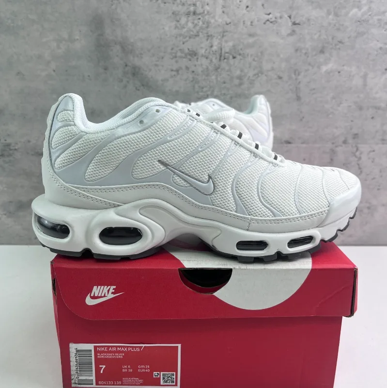 Nike Air Max Plus (TN) White Running Shoes — QC