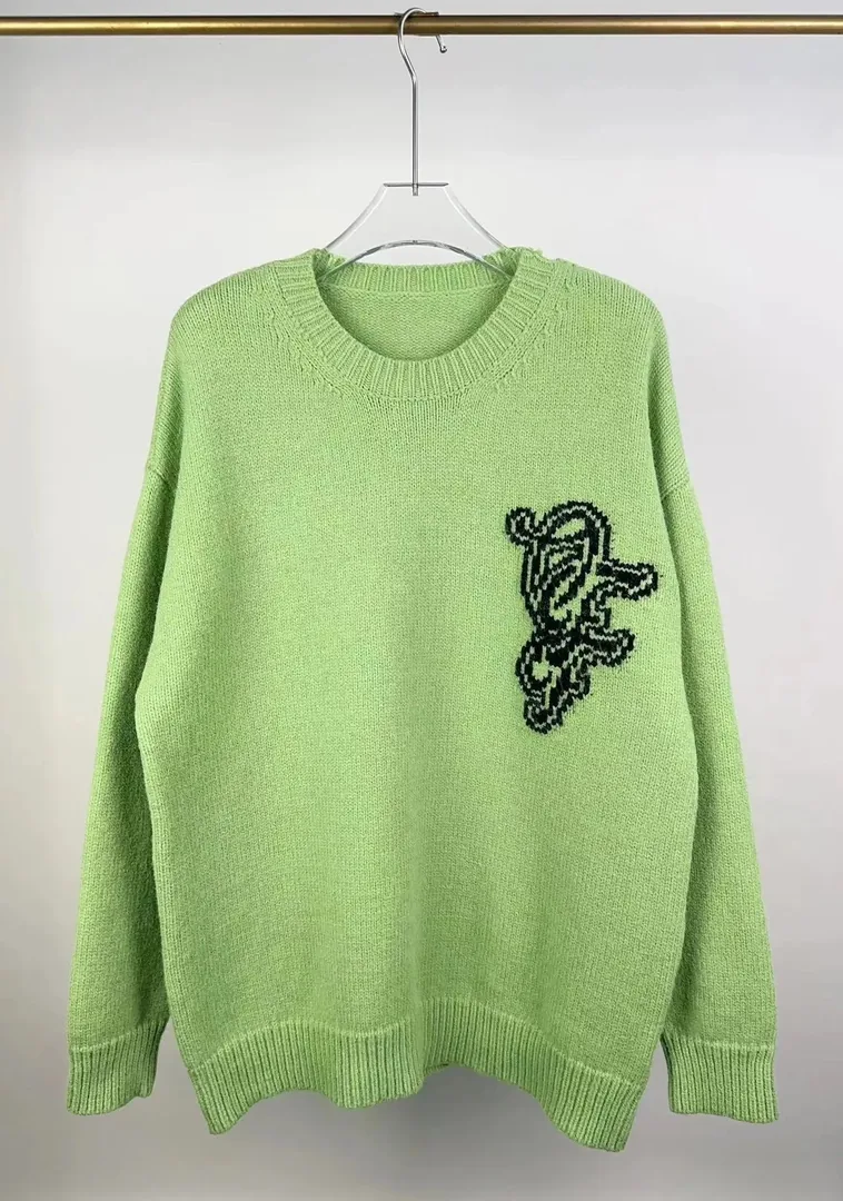 Letter Logo Crewneck Pullover Sweater — Zdjęcie 9
