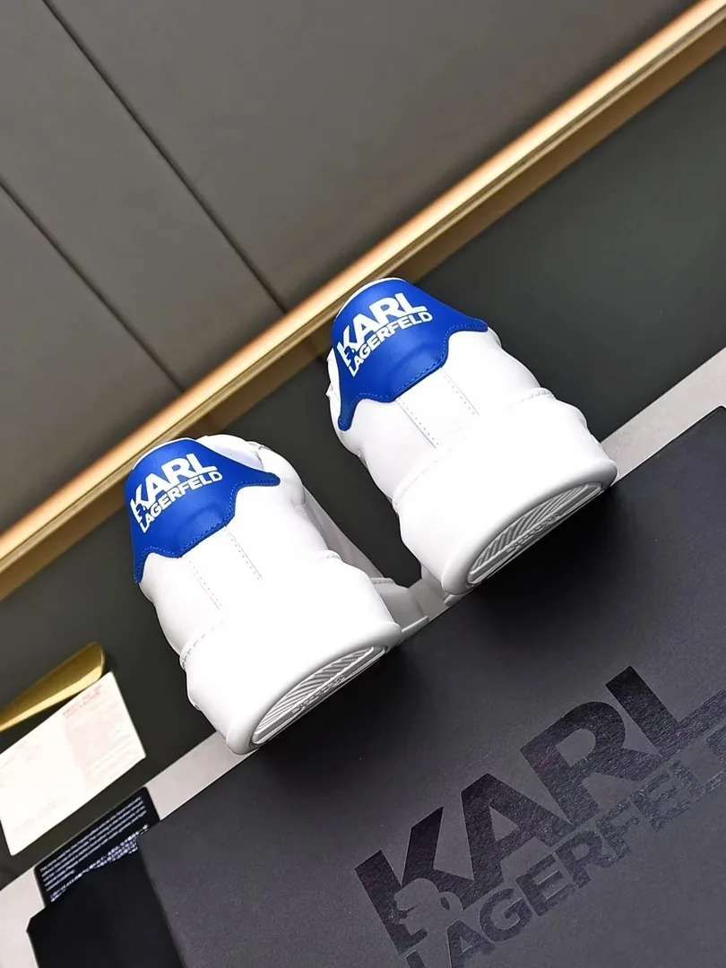 Karl Lagerfeld Kapri White KC Low-Top Sneakers — QC
