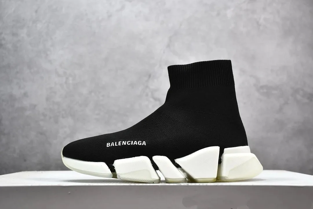 Balenciaga Speed Trainer Runner Black Sock Shoes — QC