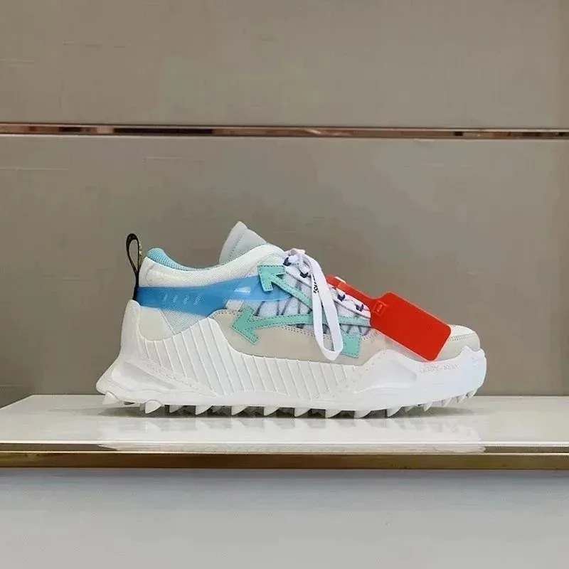 Off-White Odsy-1000 Color-Block Platform Low-Top Dad Shoes — Photo 11