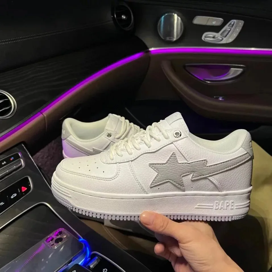 Bape Sta Ape Head Patent Low-Top Sneakers — photo 9