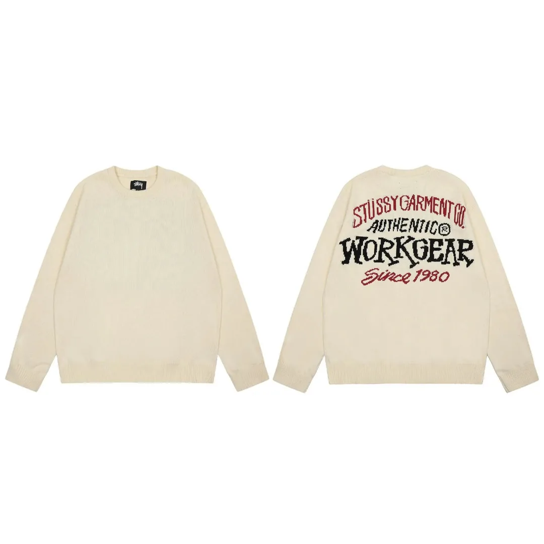 Black Eight Jacquard Crewneck Sweater — Photo 14