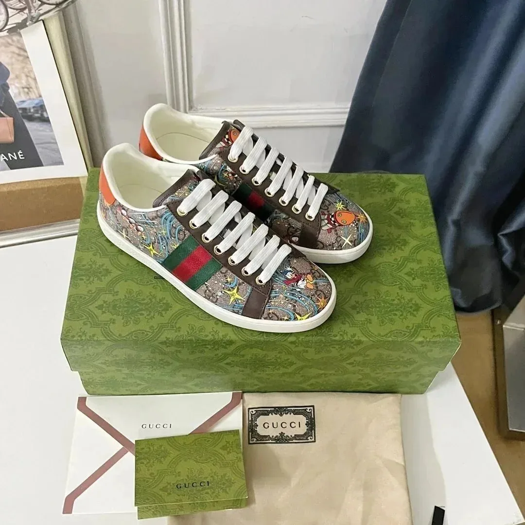 Gucci Ace Beige Retro Low-Tops — photo 8