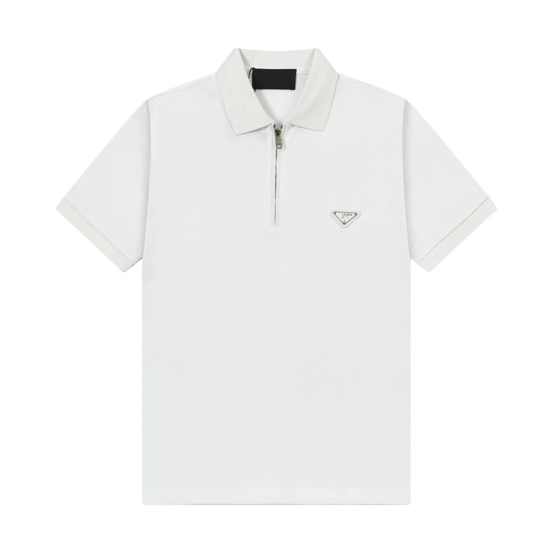 Prada Zip Metal Triangle Polo Shirt — photo 7
