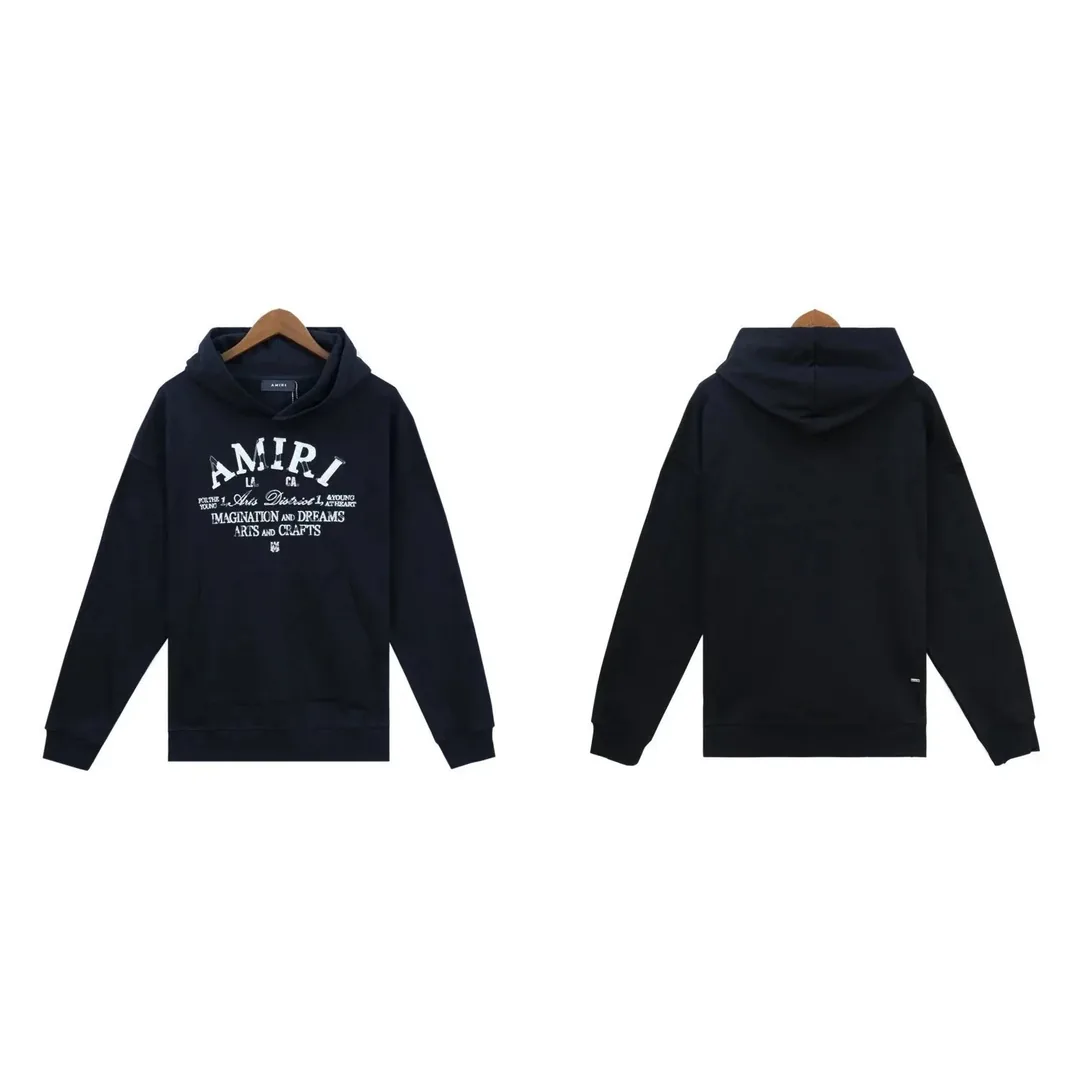 Letter Embroidered Hooded Sweatshirt — QC