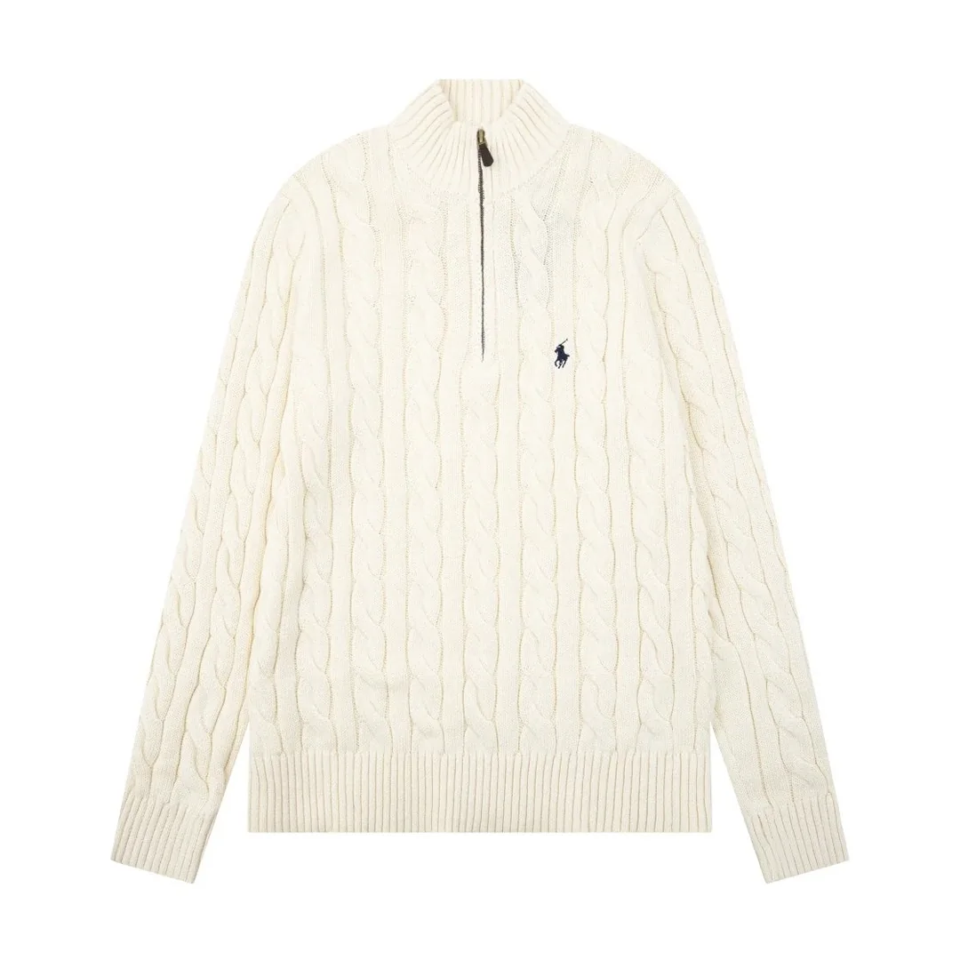 Half-Zip Cable Knit Sweater — photo 2