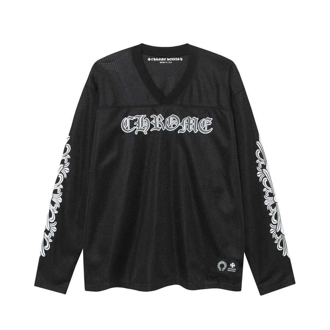 Chrome Hearts Sanskrit Print Hockey T-Shirt — Photo 12