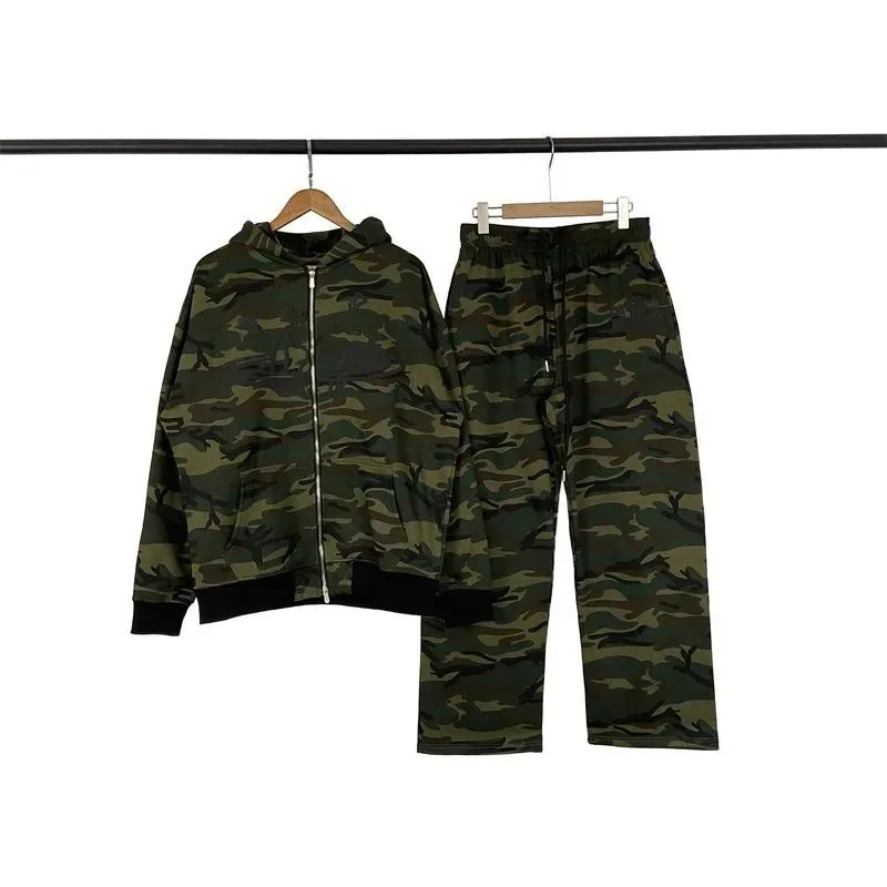 Print Fleece Zip Cardigan Set — Photo 9