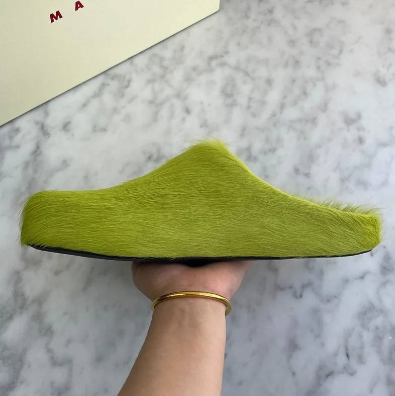 Marni Calfskin Fussbett Sabot Mule