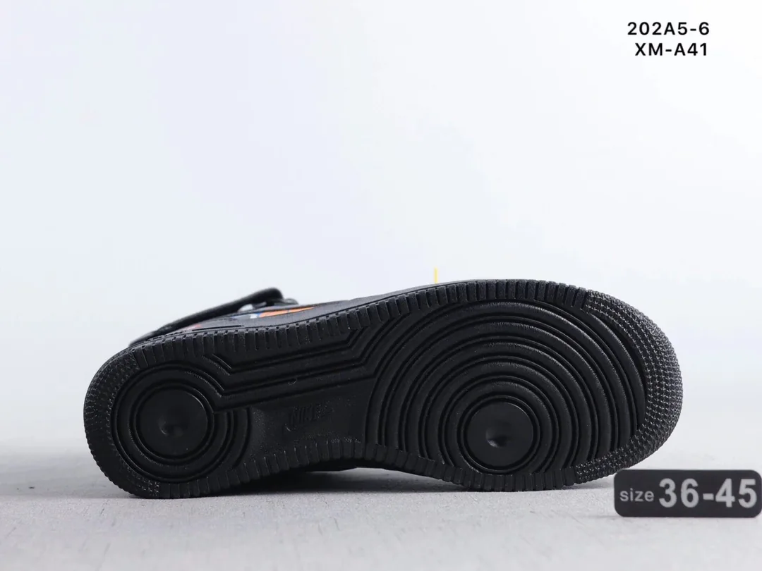 Nike Air Force 1 Mid White Navy Supreme Sneakers — QC