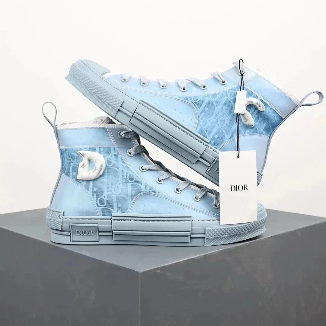 Dior B23 Navy Canvas Shoes — photo 3