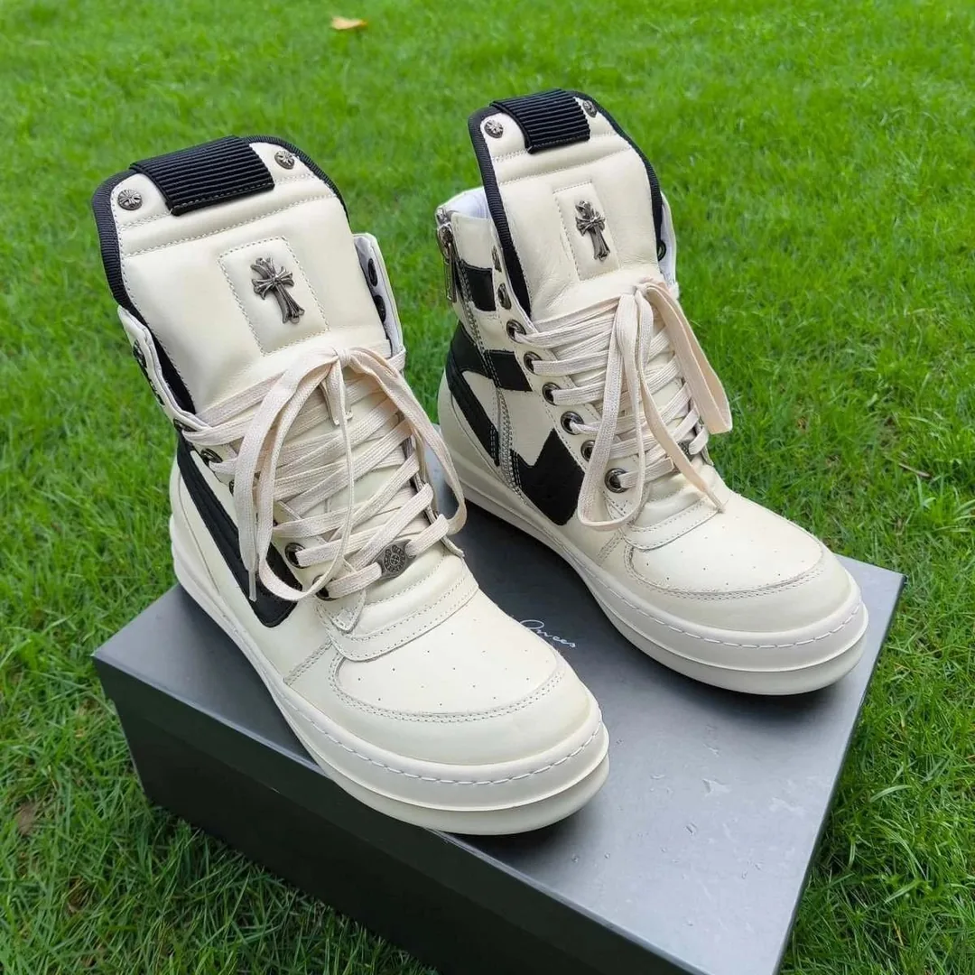 Chrome Hearts White Collab High-Top Sneakers
