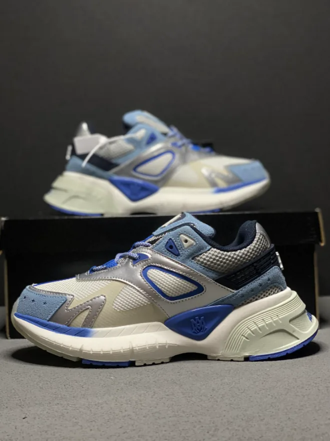 New Balance NB 9060 White Grey Lace-Up Trainers — Photo 8