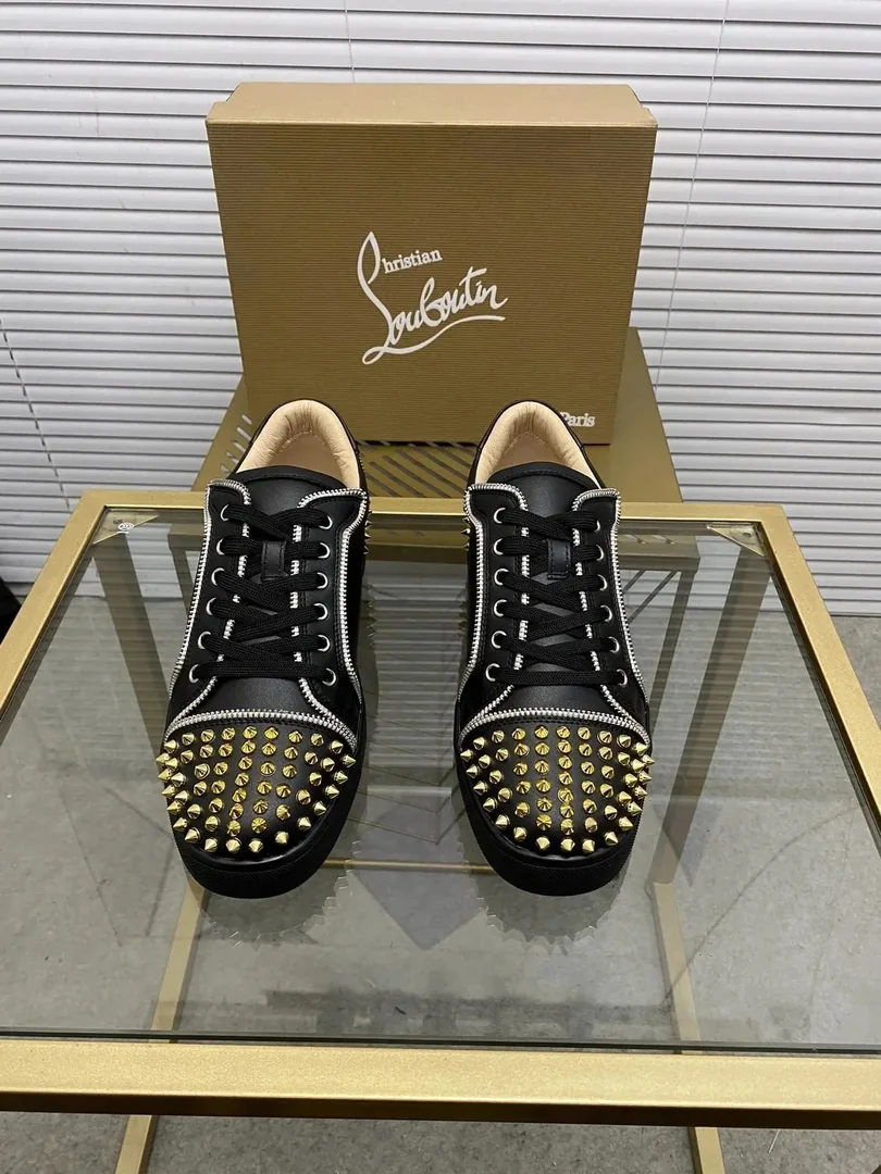 Christian Louboutin Black Low-Top Sneakers — QC