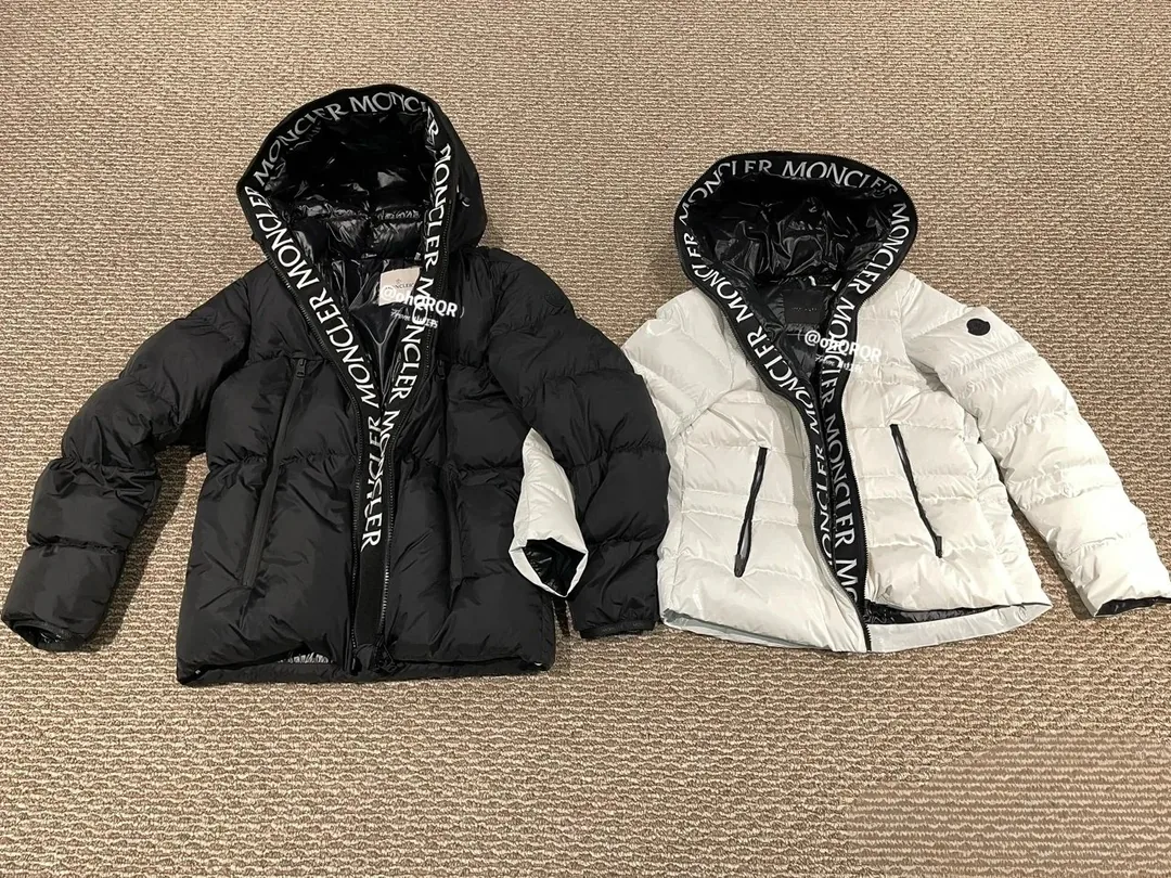 Embroidered Hooded Padded Jacket