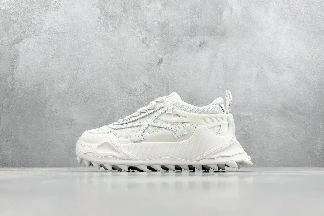 Off-White Odsy-1000 White Lace-Up Platform Runners — Photo 7