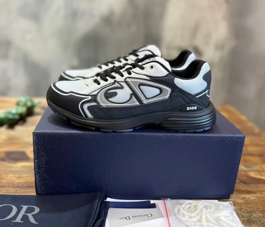 Dior B30 Navy Sneakers — Photo 5