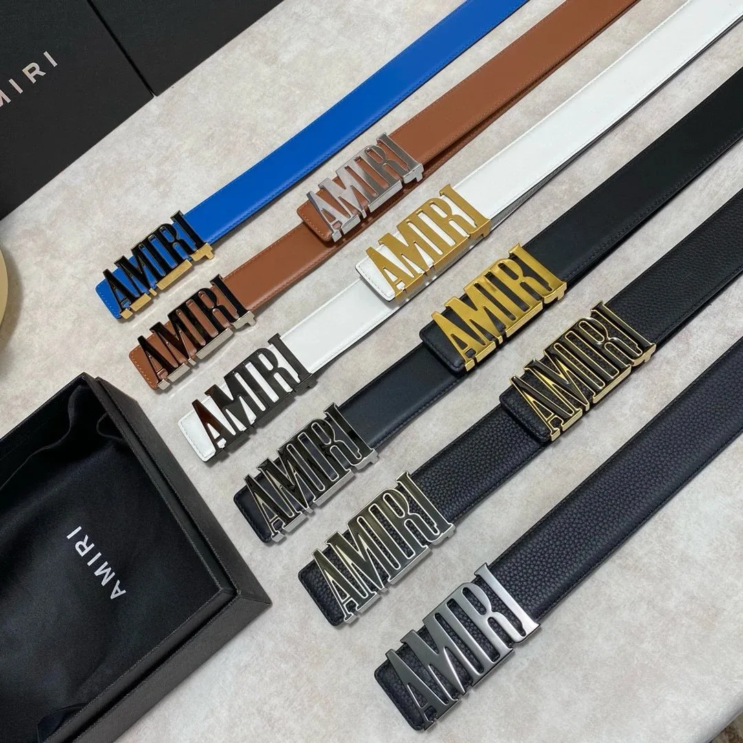 Amiri Double-Sided Leather Belt — Photo 2