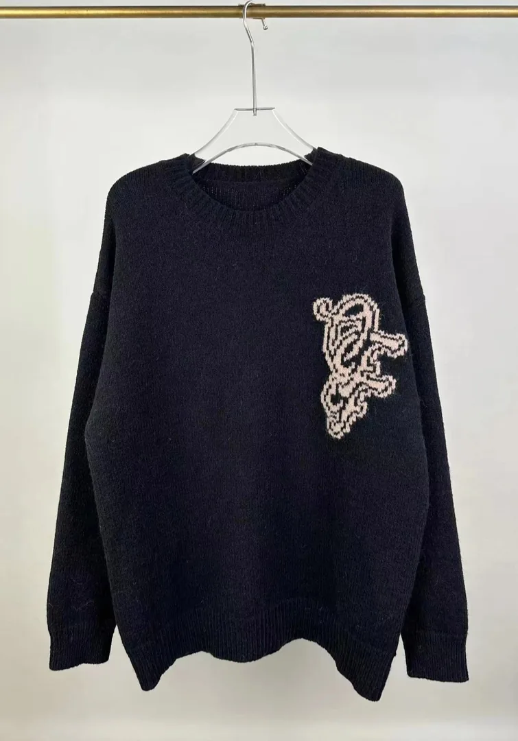 Letter Logo Crewneck Pullover Sweater — Zdjęcie 8