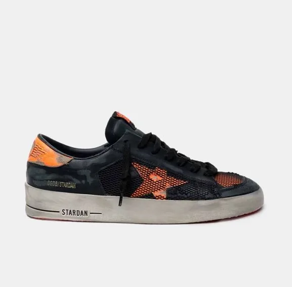 Golden Goose Stardan Black Low-Top Sneakers