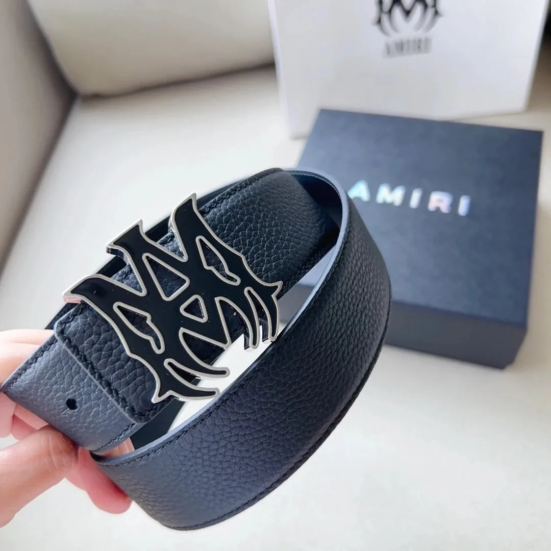 Amiri Double-Sided Leather Belt — Photo 14