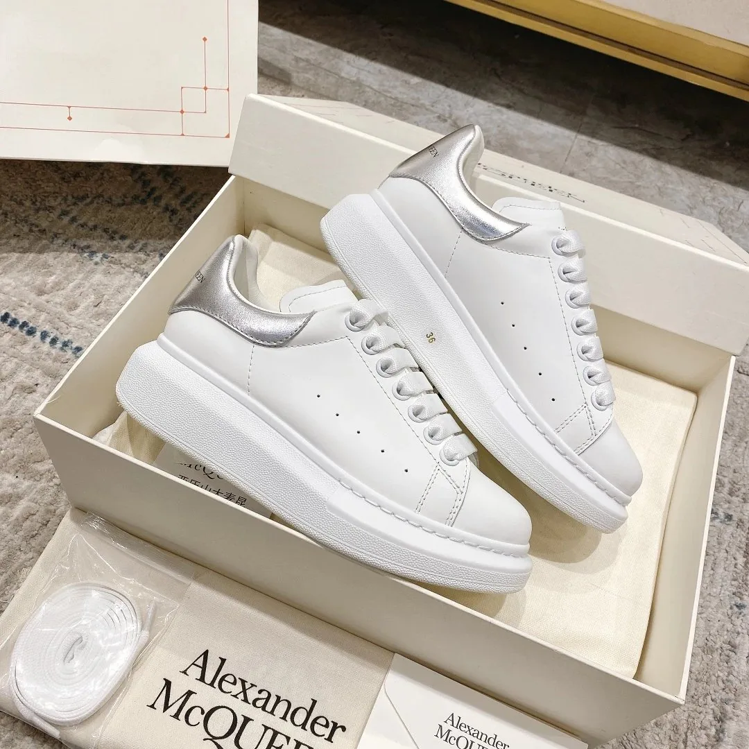 Alexander McQueen Oversized Sneaker White Sneakers — Photo 15