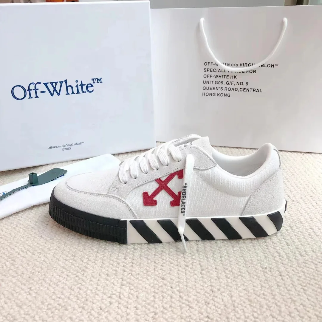 Off-White Vulc Low White Green Vulcanized Tops — Photo 10