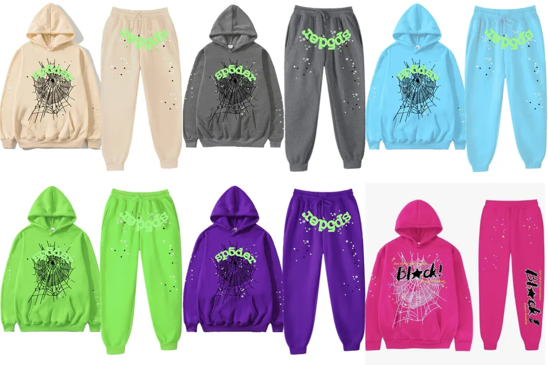 Sp5der Print Hoodie Set — Photo 2