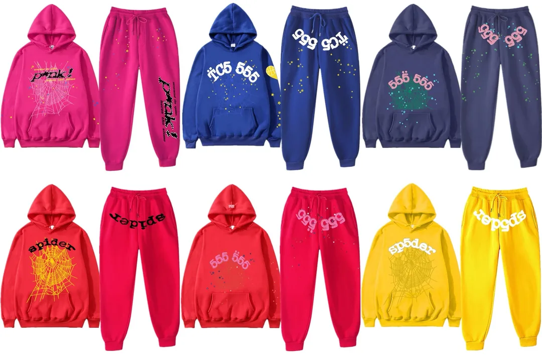 Sp5der Print Hoodie Set — Photo 3